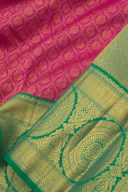 Pure Zari Bridal Korvai Kanjivaram Silk Saree 10058737