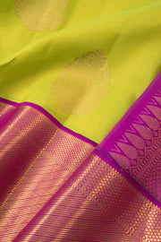 Sheen Green Pure Zari Korvai Kanjivaram Silk Saree 10060011