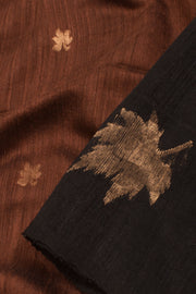 Chocolate Brown Bengal Matka Silk Saree 10059319