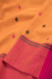 Orange Bengal Cotton Saree 10059328