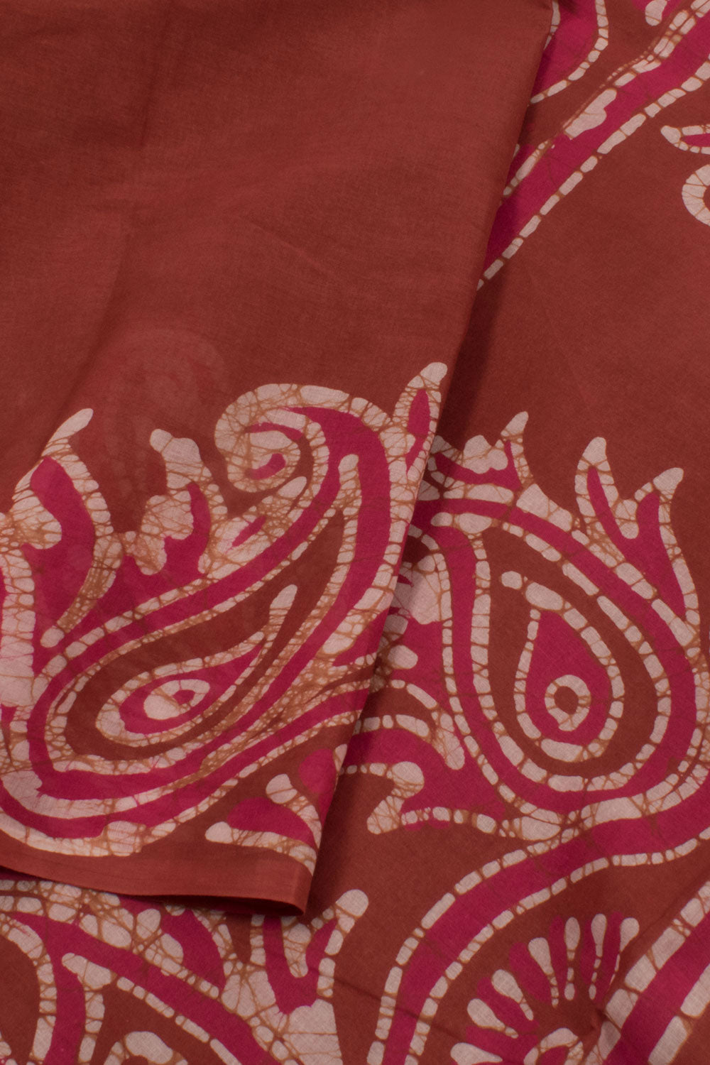 Batik Printed Cotton Saree 10058011