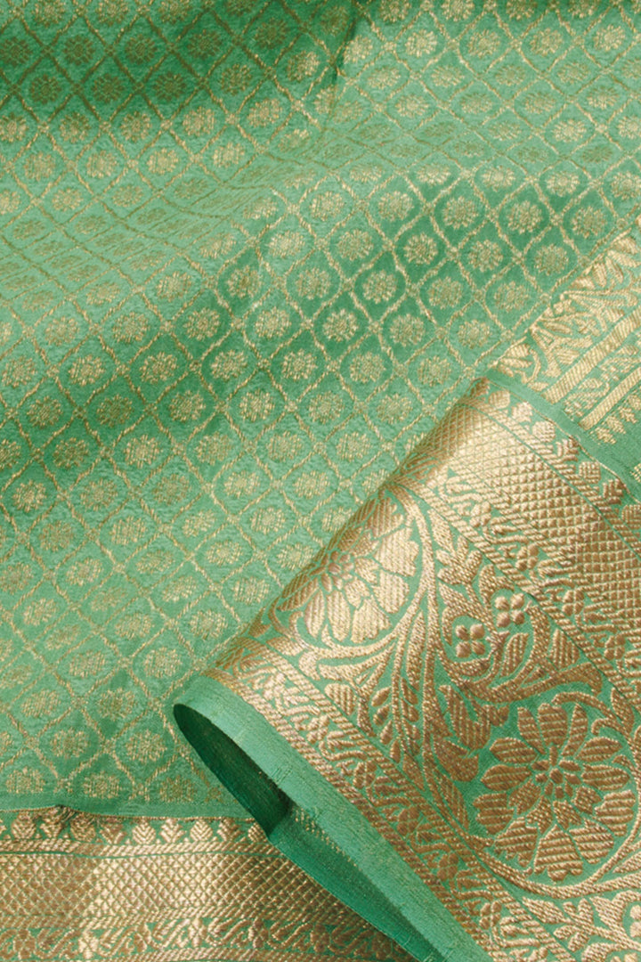 Light Green Mysore Crepe Silk Saree 10060503