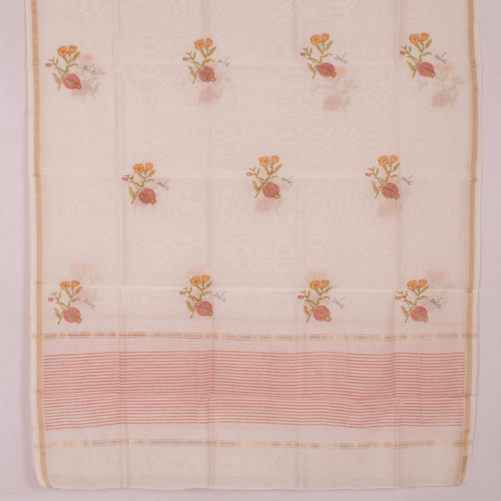 Printed Chanderi Silk Cotton 2 pc Salwar Suit Material 10054800