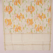 Printed Chanderi Silk Cotton 2 pc Salwar Suit Material 10054804