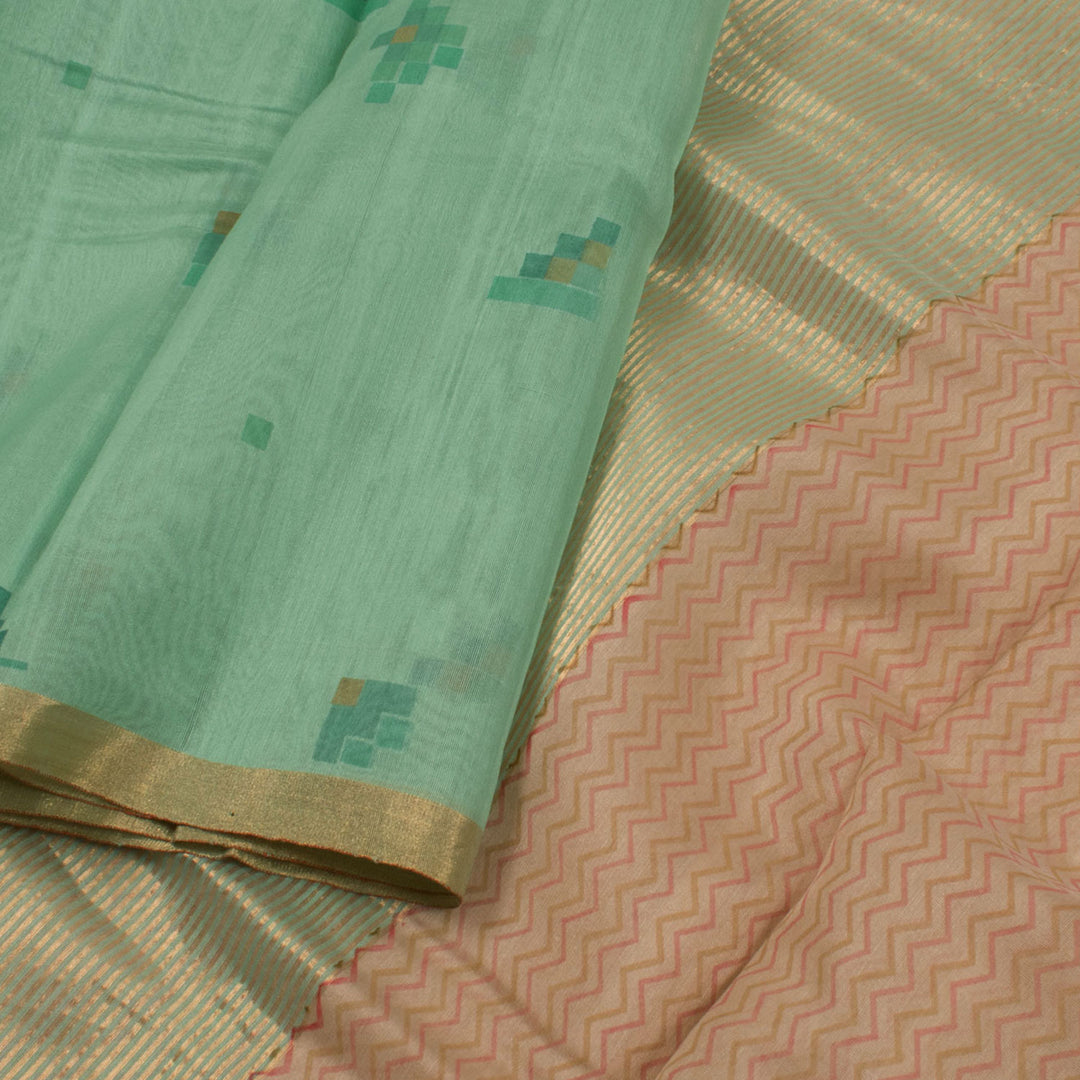 Printed Handloom Chanderi Silk Cotton Saree 10054814