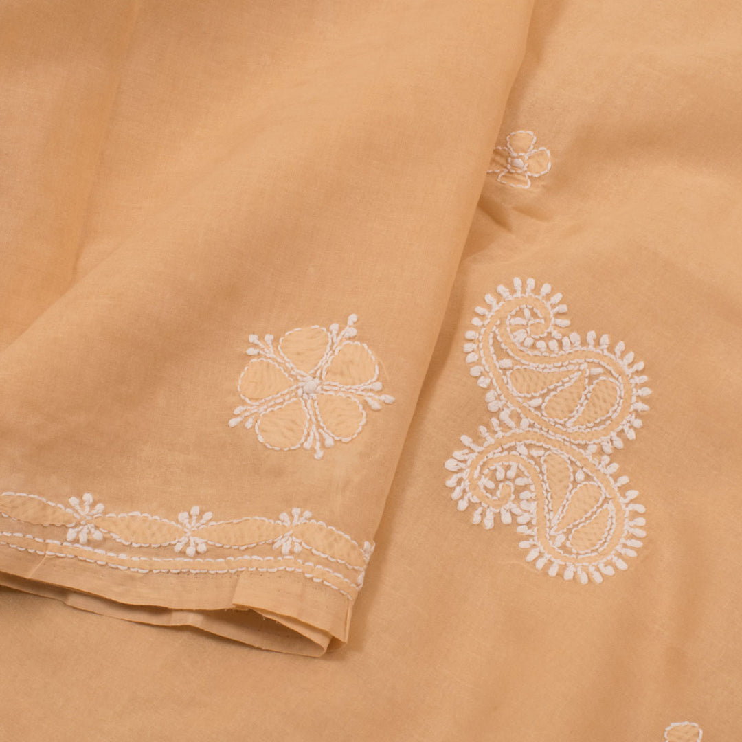 Chikankari Embroidered Cotton Saree 10055258