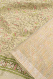 Hand Block Printed Silk Cotton Saree 10059299