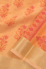 Hand Block Printed Silk Cotton Saree 10059302