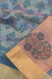 Hand Block Printed Silk Cotton Saree 10059304
