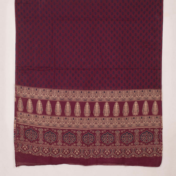 Hand Block Printed Cotton Salwar Suit Material 10054088