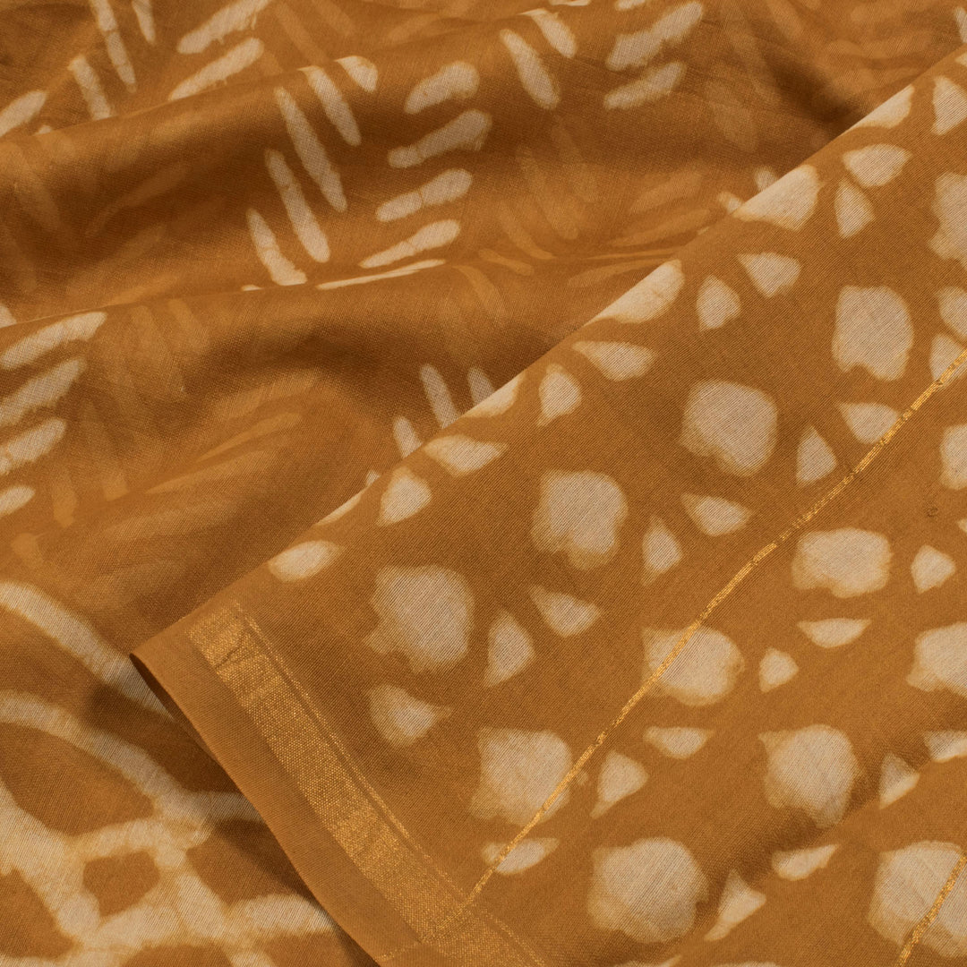 Dabu Printed Chanderi Silk Cotton Saree 10056718