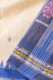Cream Chhattisgarh Tussar Silk Saree 10059700