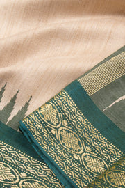 Beige Chhattisgarh Tussar Silk Saree 10059709
