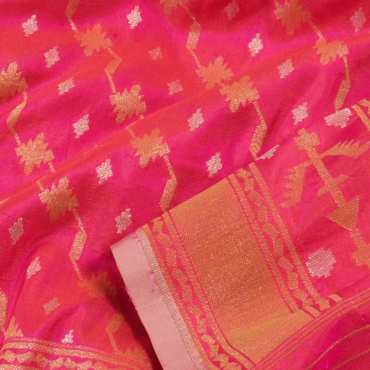 Handloom Banarasi Katrua Katan Silk Saree 10048820