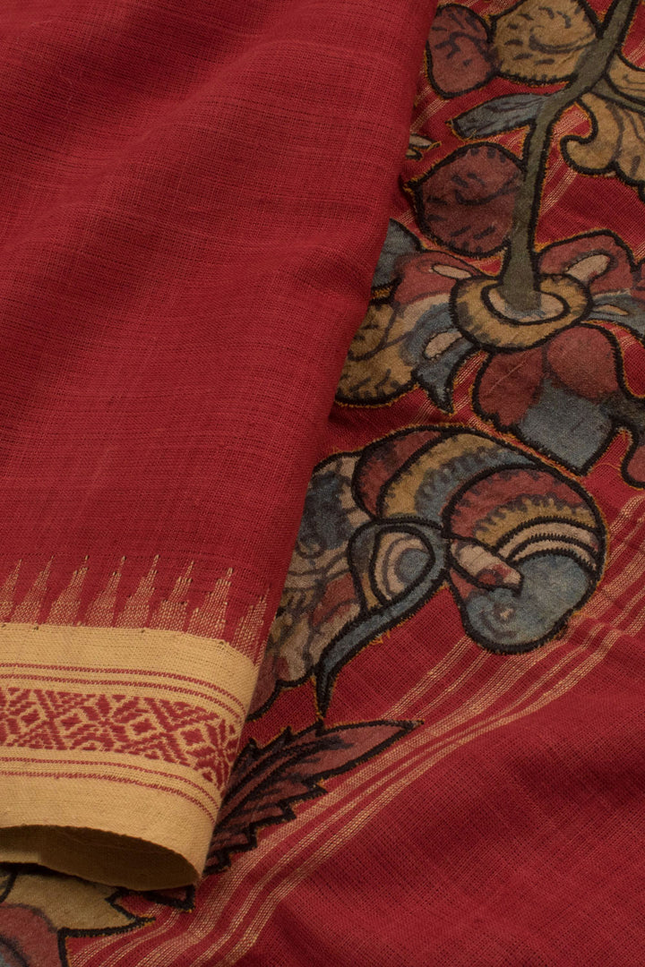 Handloom Natural Dye Khadi Cotton Saree 10058405