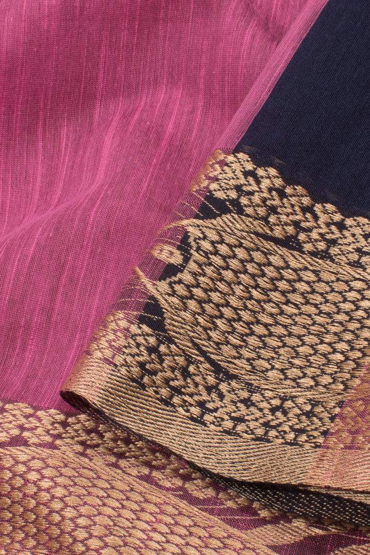 Pink Bengal Cotton Saree 10059340