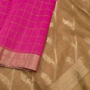 Pink Handloom Chanderi Saree 10055322