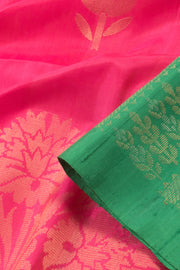 Punch Pink Handloom Kanjivaram Soft Silk Saree 10059466