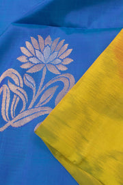 Admiral Blue Handloom Kanjivaram Soft Silk Saree 10059469