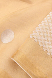 Shining Gold Handloom Tissue Silk Saree 10059474