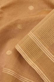 Dark Beige Handloom Chanderi Saree 10059481