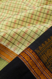 Green Handloom Kanchi Cotton Saree  10061809