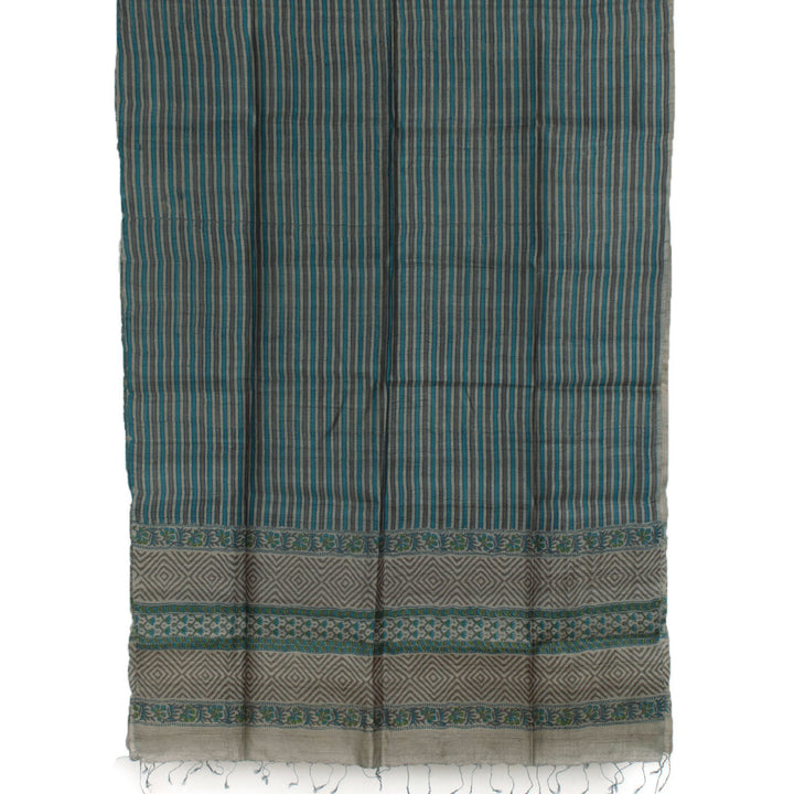 Hand Block Printed Geecha Silk Salwar Suit Material 10056195