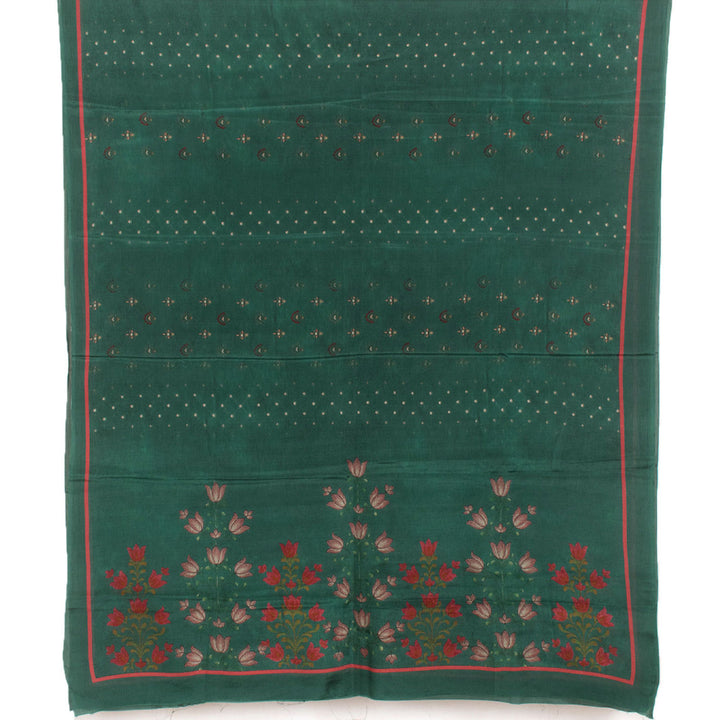 Screen Printed Crepe Silk Salwar Suit Material 10056210