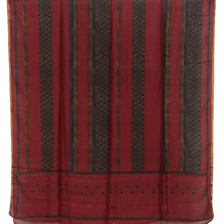 Screen Printed Muga Silk Salwar Suit Material 10056219