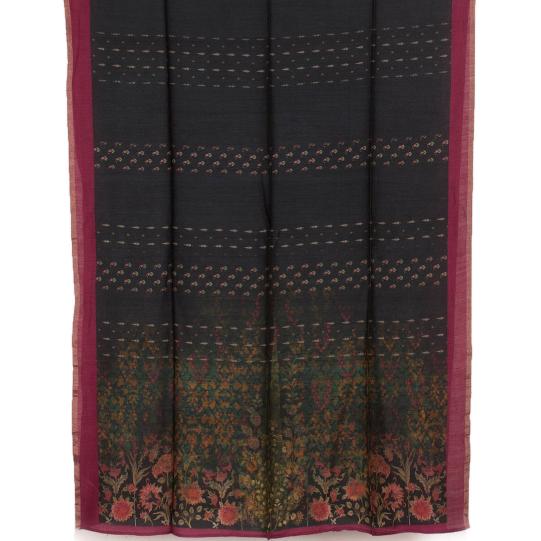 Screen Printed Muga Silk Salwar Suit Material 10056220
