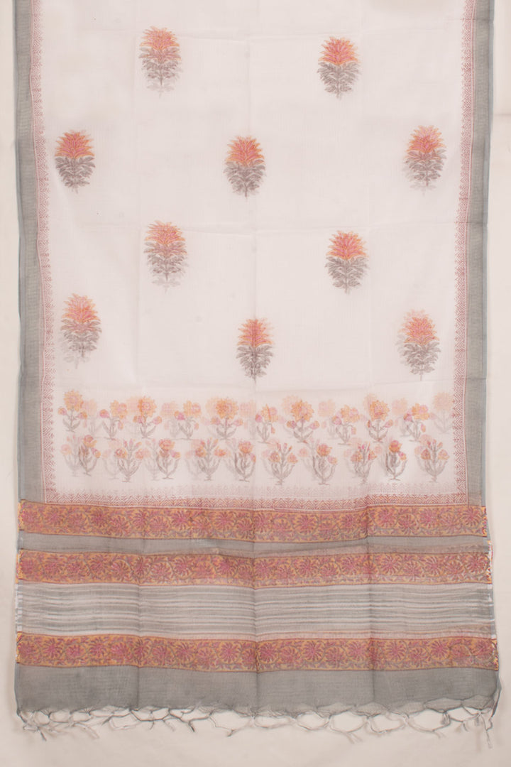 Hand Block Printed Cotton 3-Piece Salwar Suit Material 10058796