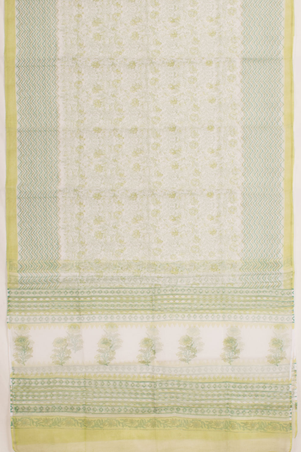 Hand Block Printed Cotton 3-Piece Salwar Suit Material 10058798