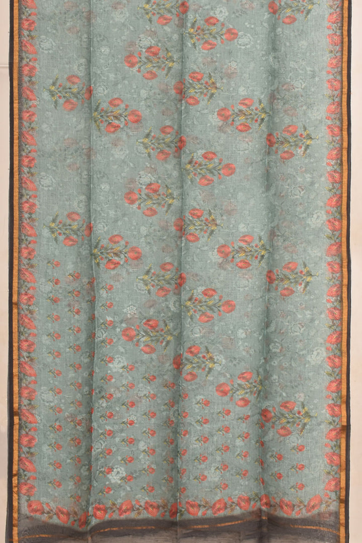 Digital Printed Linen 2-Piece Salwar Suit Material 10058802