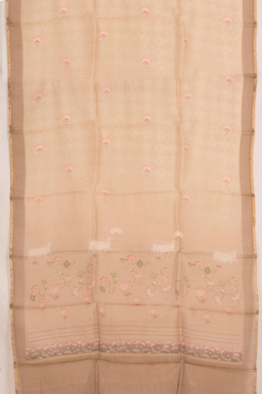 Pichwai Printed Cotton 2-Piece Salwar Suit Material 10058810