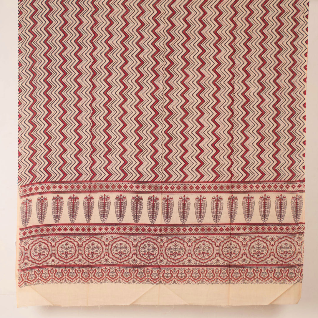 Ajrakh Printed Cotton Salwar Suit Material 10053778
