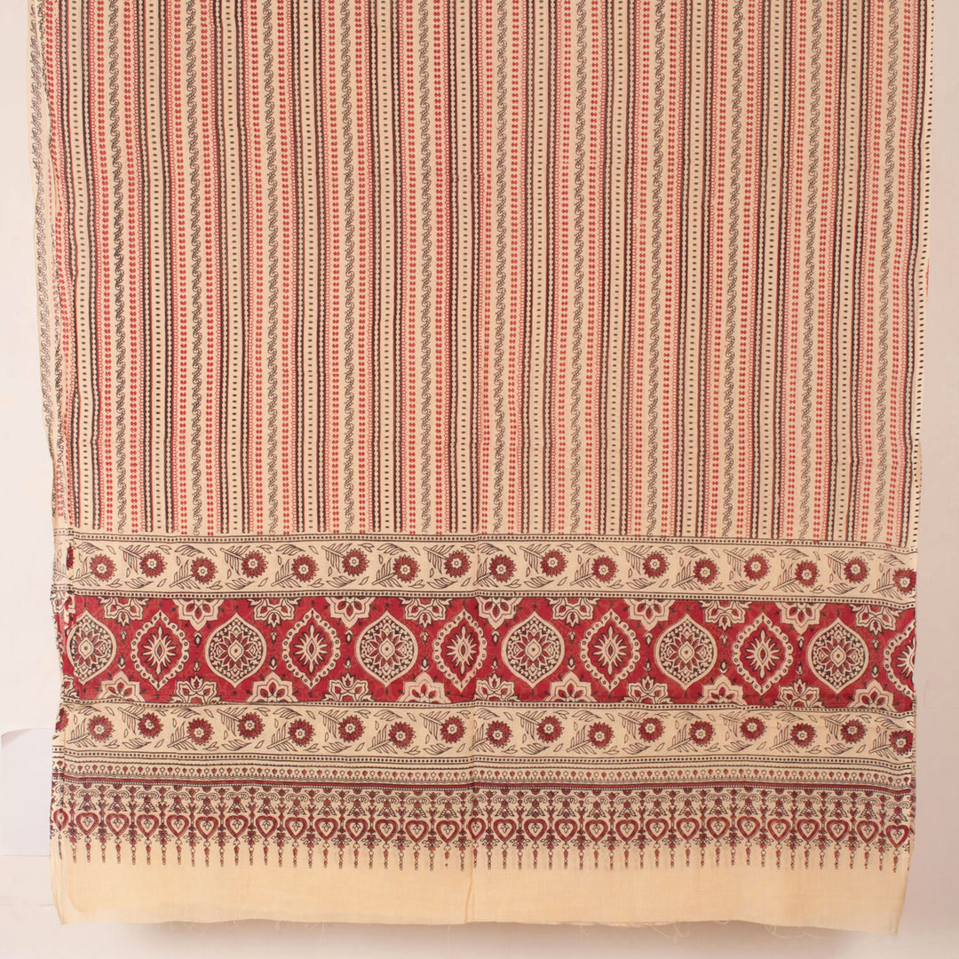 Ajrakh Printed Cotton Salwar Suit Material 10053783