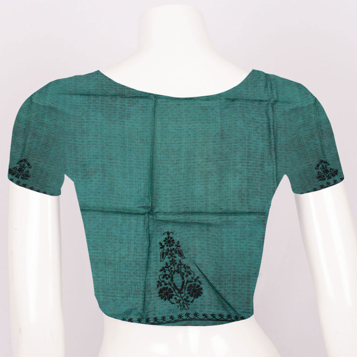 Chikankari Embroidered Tussar Silk Blouse Material 10054523