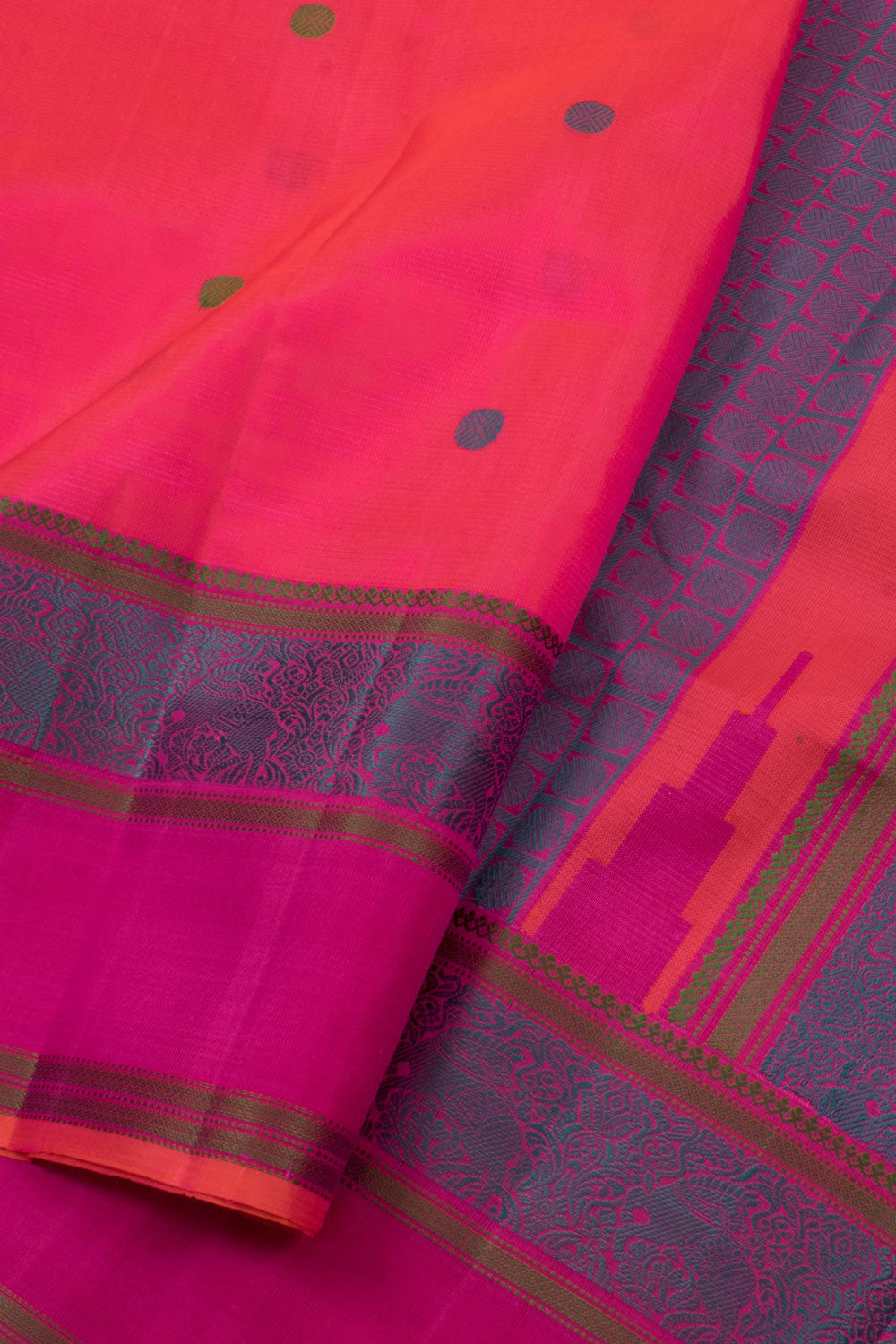 Handloom Pure Silk Threadwork Kanjivaram Saree 10058239