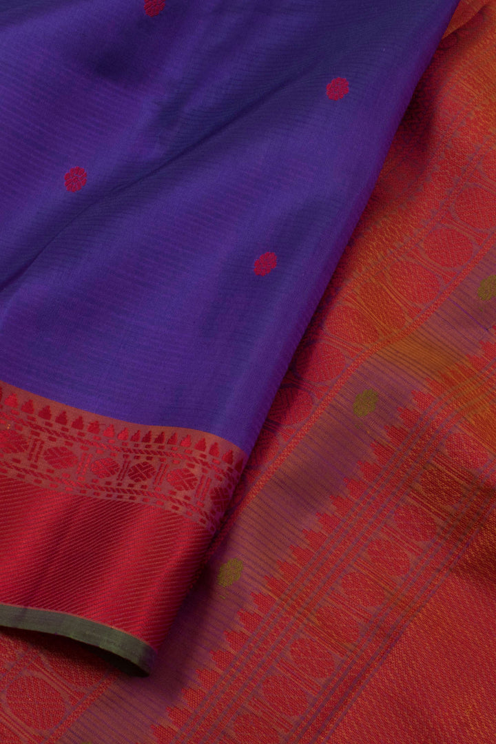 Handloom Pure Silk Threadwork Kanjivaram Saree 10058243
