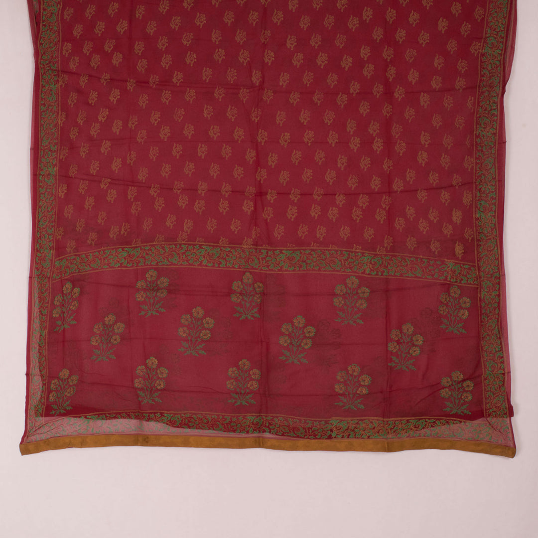 Hand Block Printed Cotton Salwar Suit Material 10054786