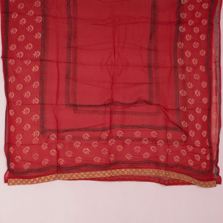 Hand Block Printed Cotton Salwar Suit Material 10054788