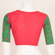 Angrakha Style Kantha Embroidered Cotton Blouse 10059248