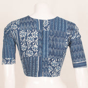 Indigo Blue Dabu Printed Cotton Blouse 10059257
