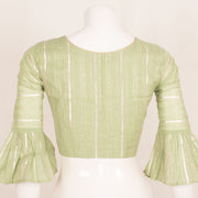 Green Gotapatti Embroidered Chanderi Blouse 10059333