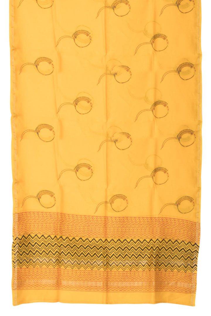 Handwoven Chanderi Silk Cotton Dupatta 10061080