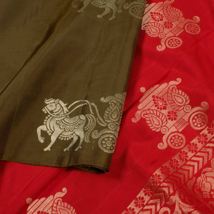 Handloom Kanjivaram Soft Silk Saree 10054869