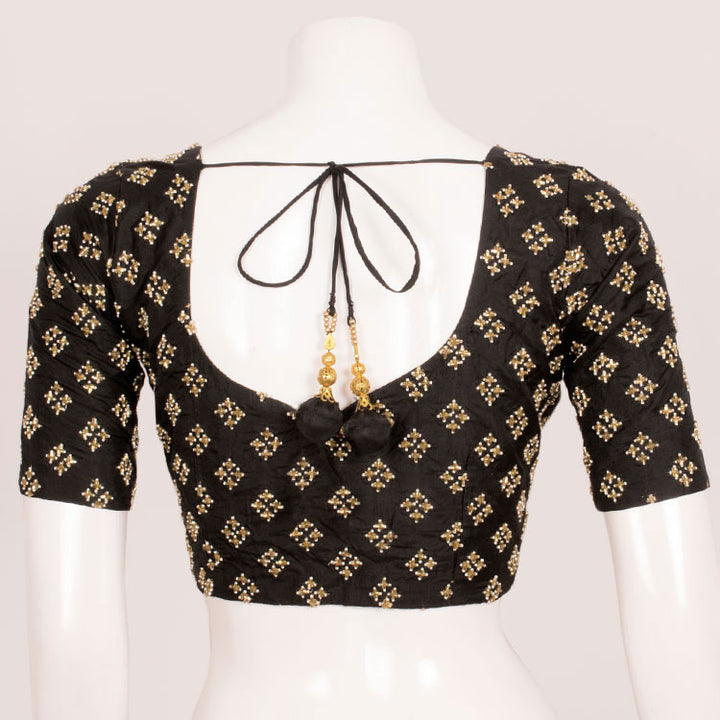 Hand Embroidered Dupion Silk Blouse 10051127