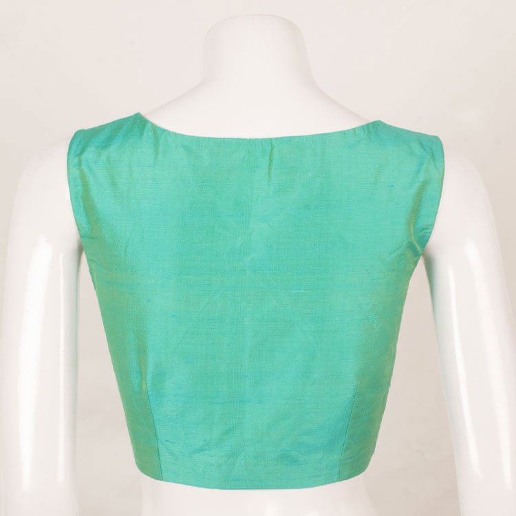 Handcrafted Raw Silk Blouse 10053487