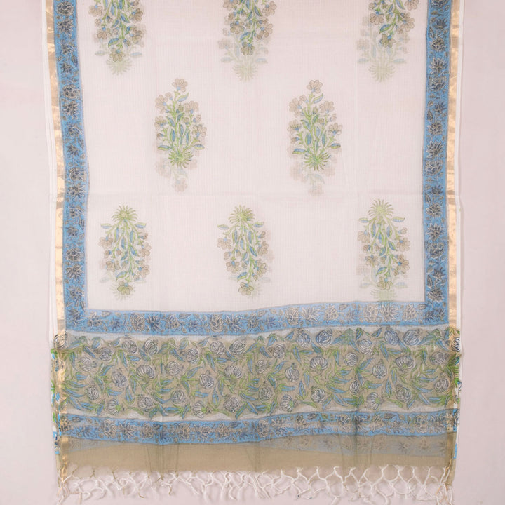 Sanganeri Hand Block Printed Cotton Salwar Suit Material 10056581