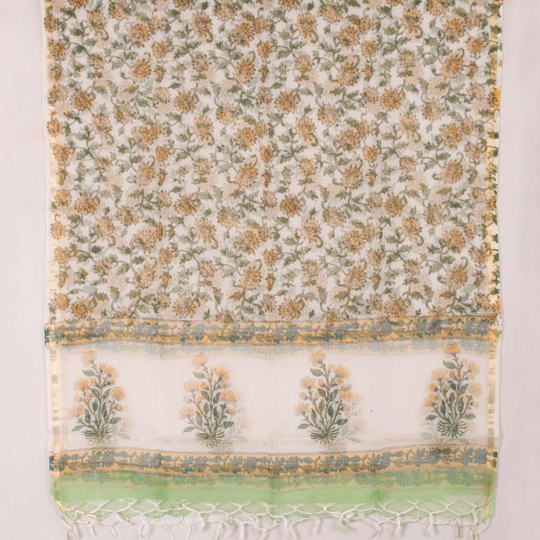 Sanganeri Hand Block Printed Cotton Salwar Suit Material 10056582